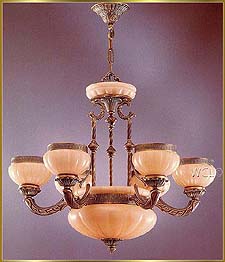 Alabaster Chandeliers Model: RL 1334-75